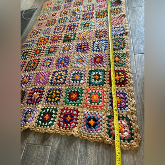 Granny Square Throw Blanket “Rosanne Style” 41”/68” approx - Picture 4 of 9